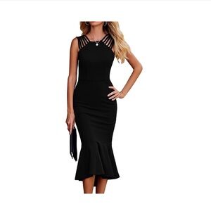 Pretty garden bodycon coctail dress